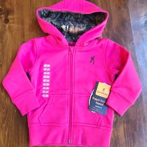 Pink Browning hoodie